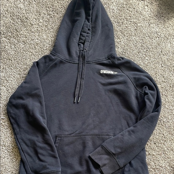 Gymshark Black Hooded Sweatshirt Jacket - Picture 1 of 3